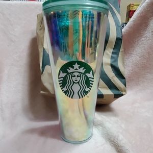 Starbucks iridescent mermaid scale tumbler